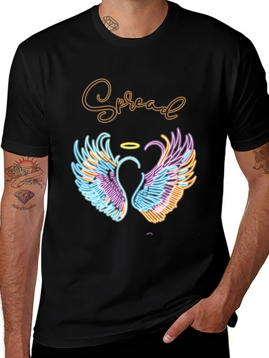 Spread Love T-Shirt with Angel Wings