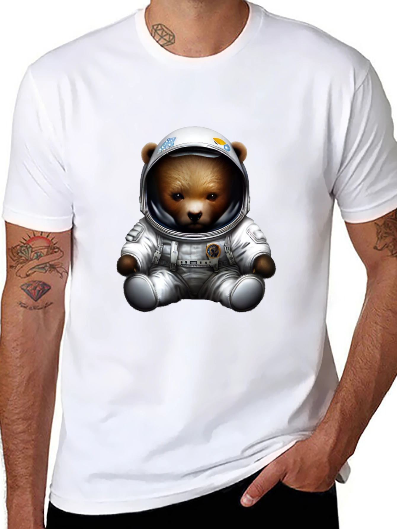 Astronaut Bear T-Shirt - Space Explorer Tee