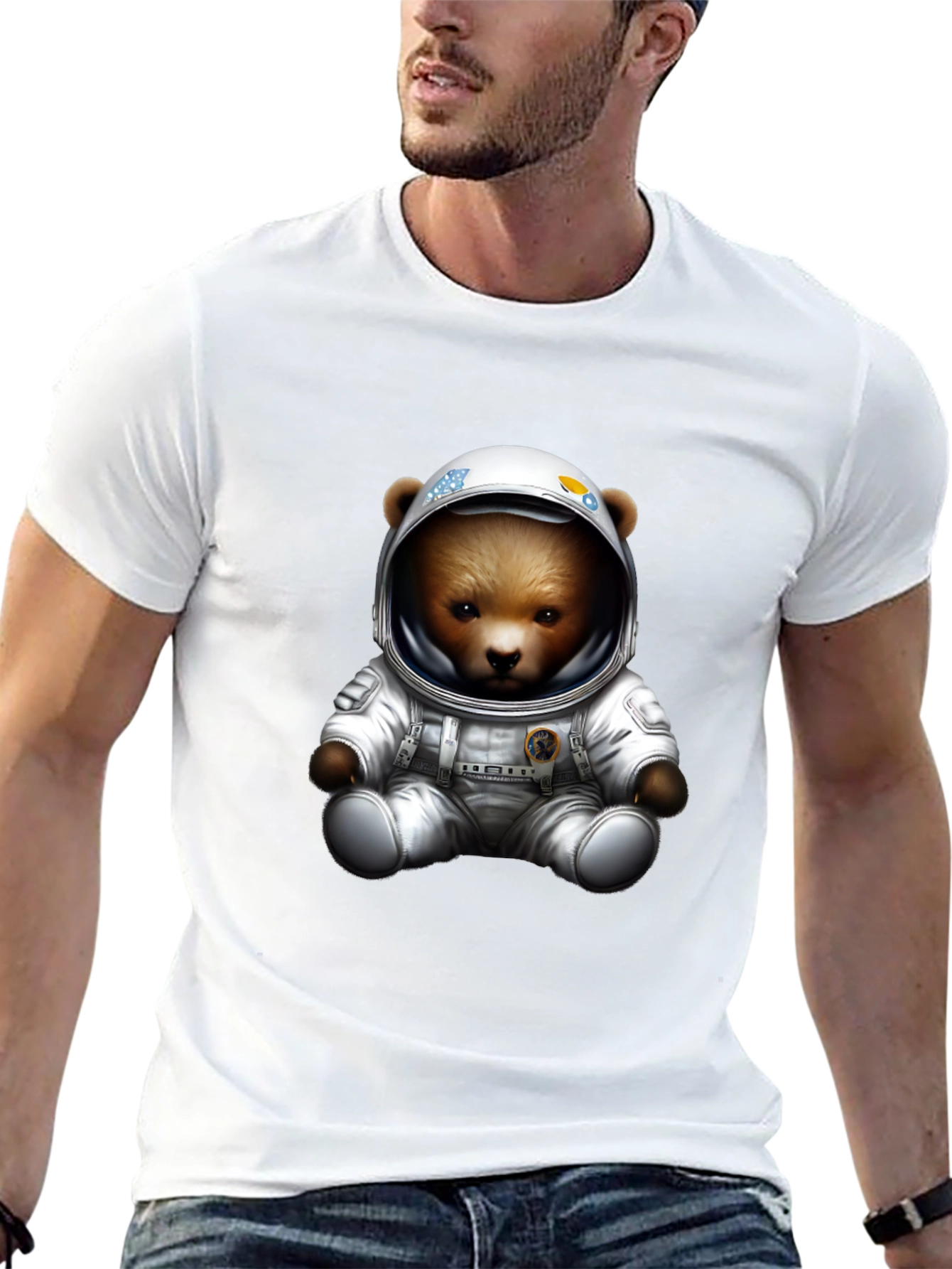 Astronaut Bear T-Shirt - Space Explorer Tee