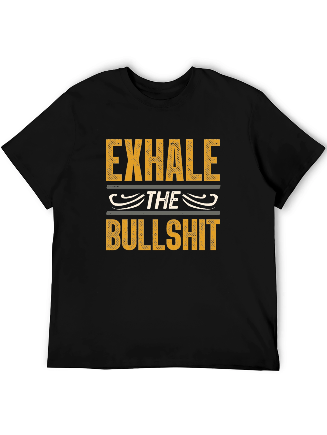 Exhale The Bullshit Graphic Print Tee