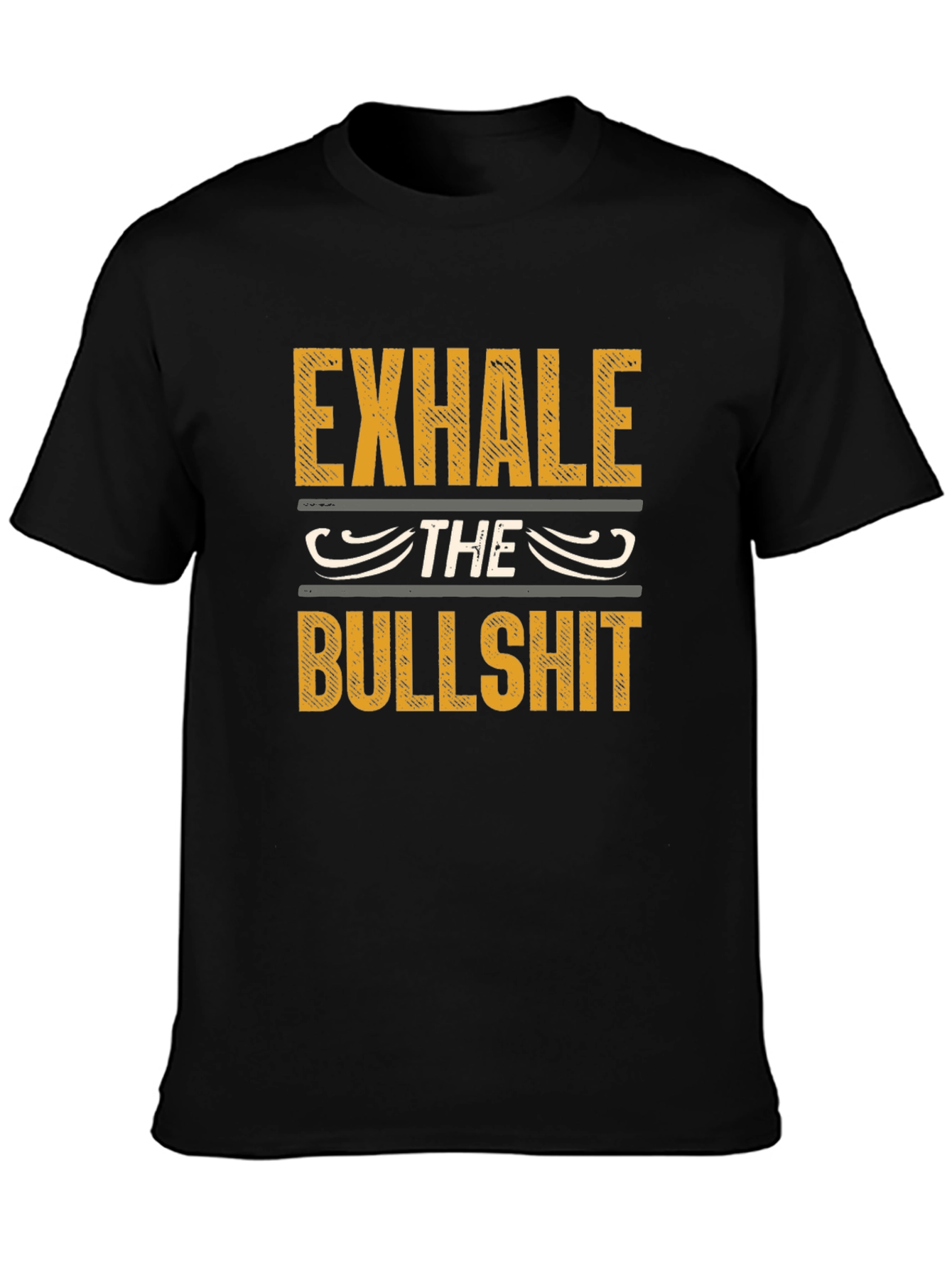 Exhale The Bullshit Graphic Print Tee