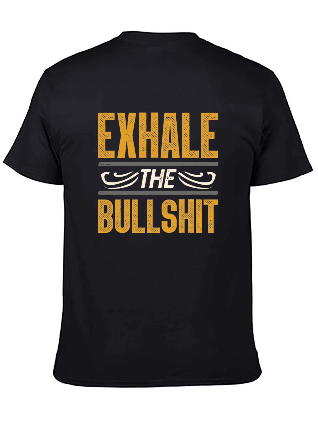 Exhale The Bullshit Graphic Print Tee