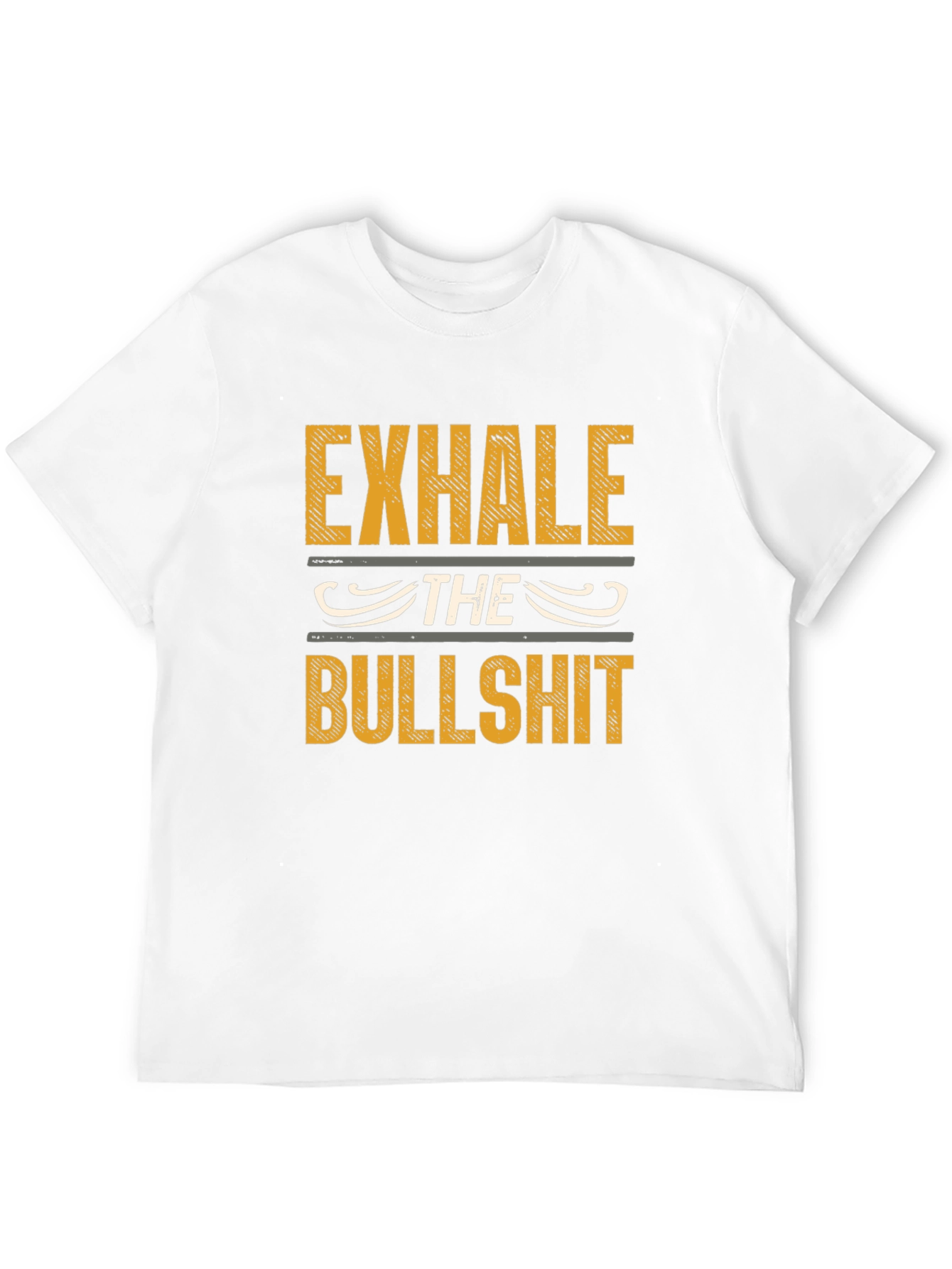 Exhale The Bullshit Graphic Print Tee