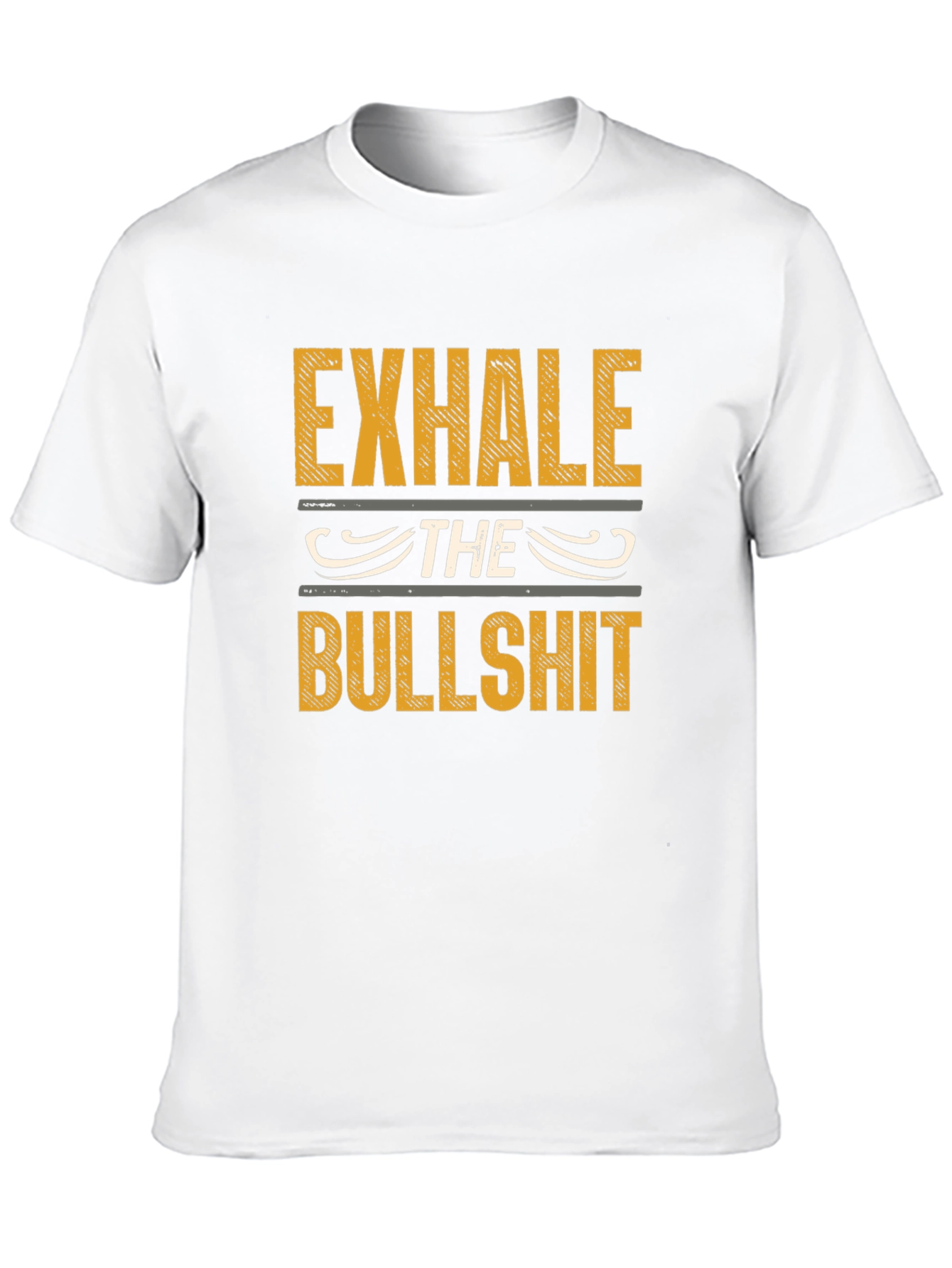 Exhale The Bullshit Graphic Print Tee