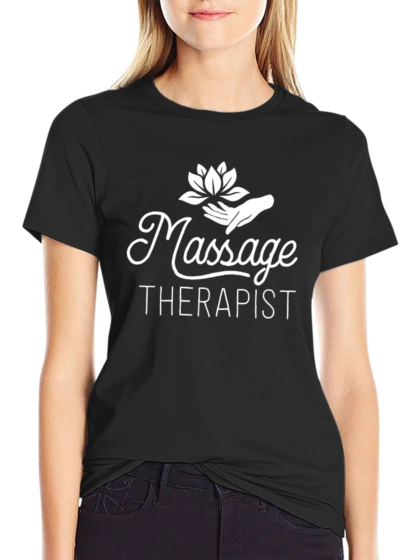 Massage Therapist Black T-Shirt - Comfortable & Stylish