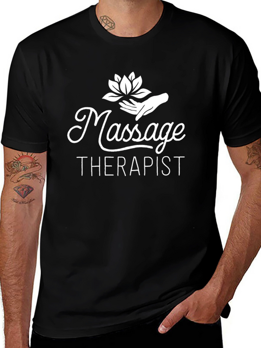 Massage Therapist Black T-Shirt - Comfortable & Stylish