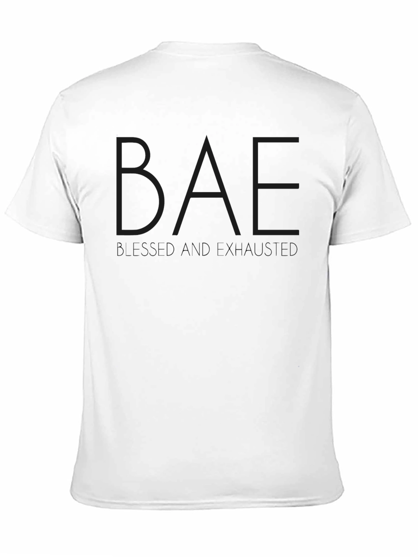 Black BAE T-Shirt - Soft Cotton Blend Casual Tee