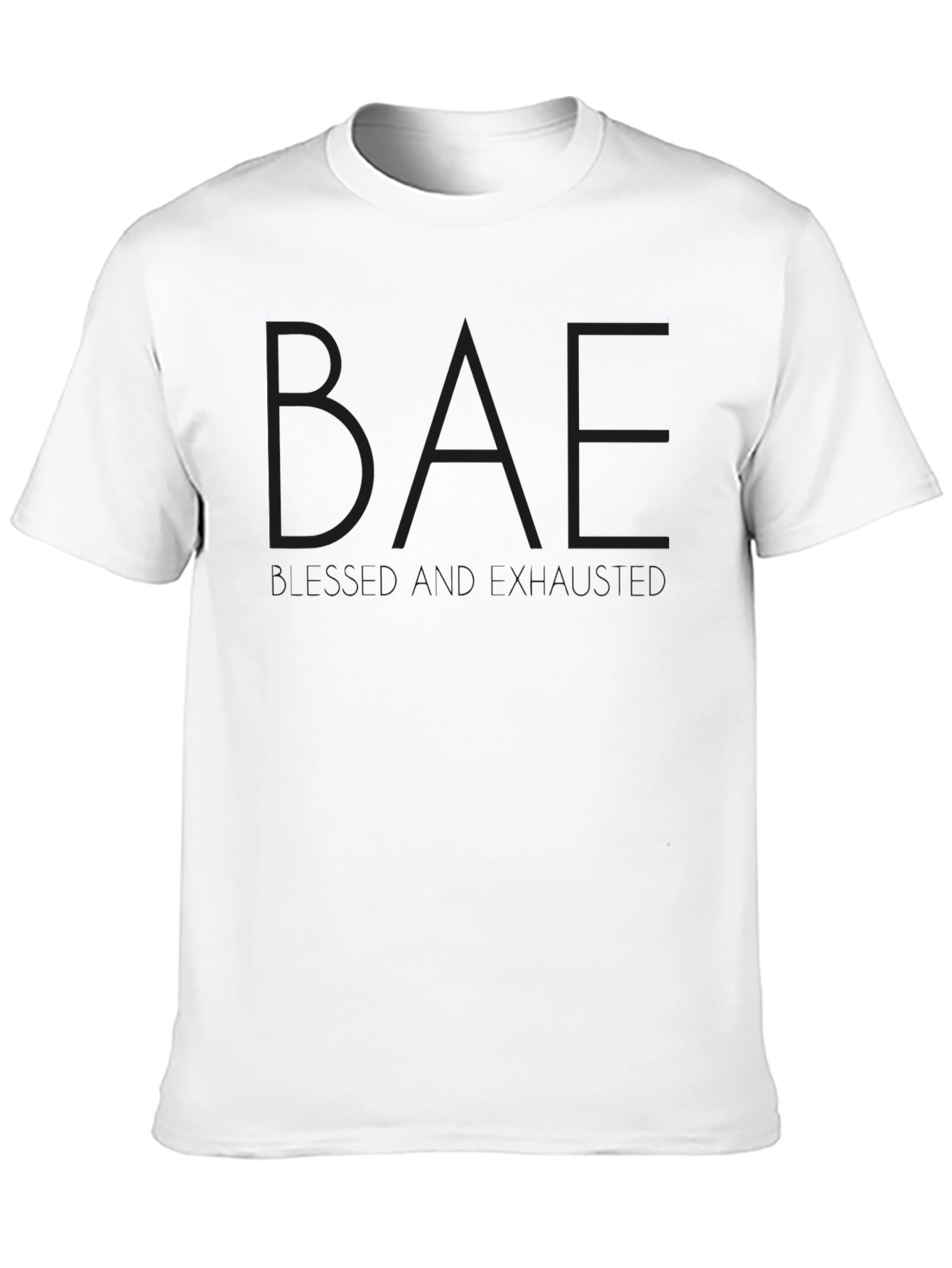 Black BAE T-Shirt - Soft Cotton Blend Casual Tee