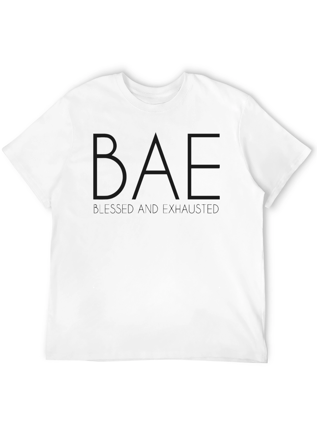Black BAE T-Shirt - Soft Cotton Blend Casual Tee