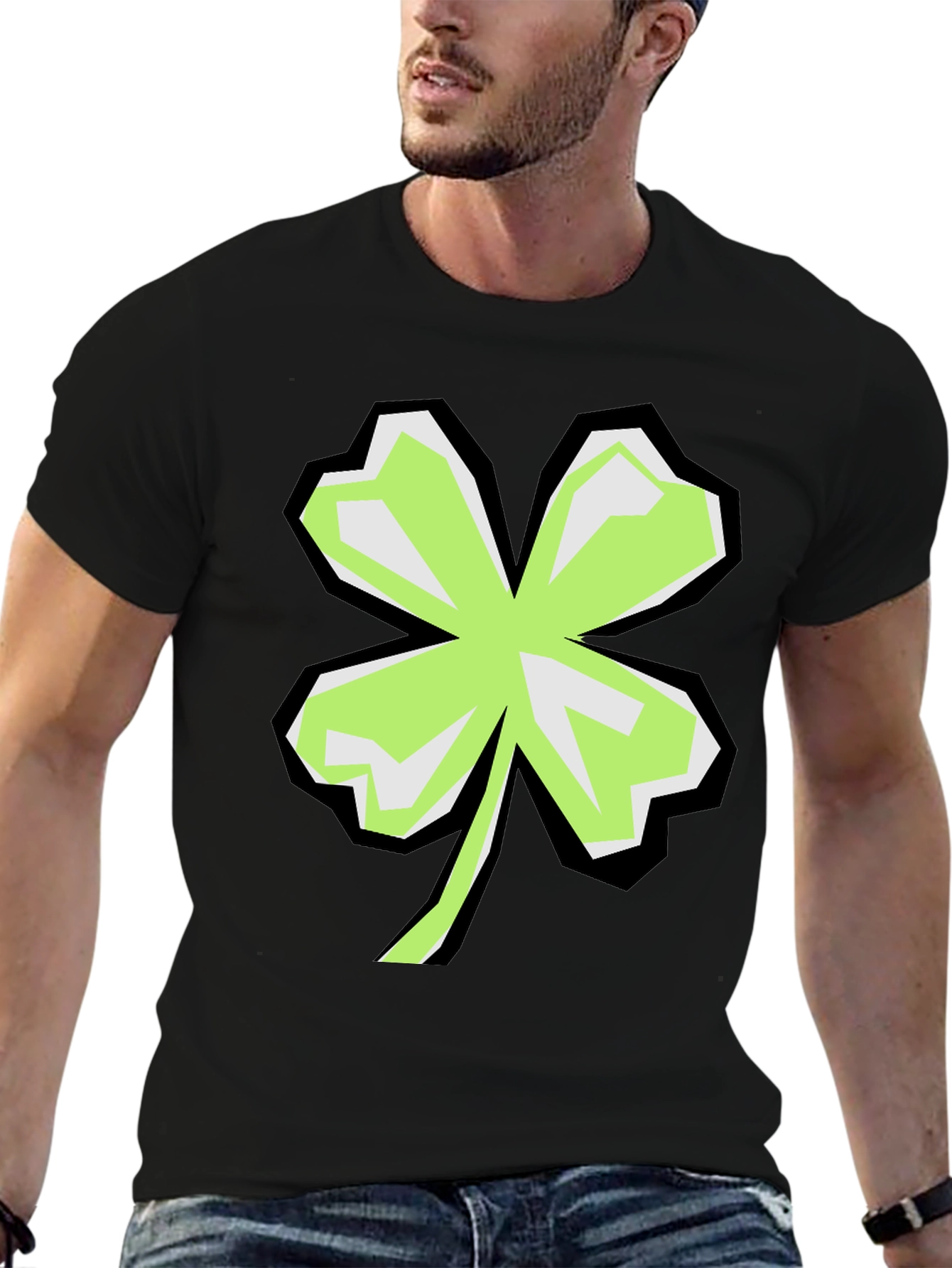 Shamrock Graphic Black T-Shirt