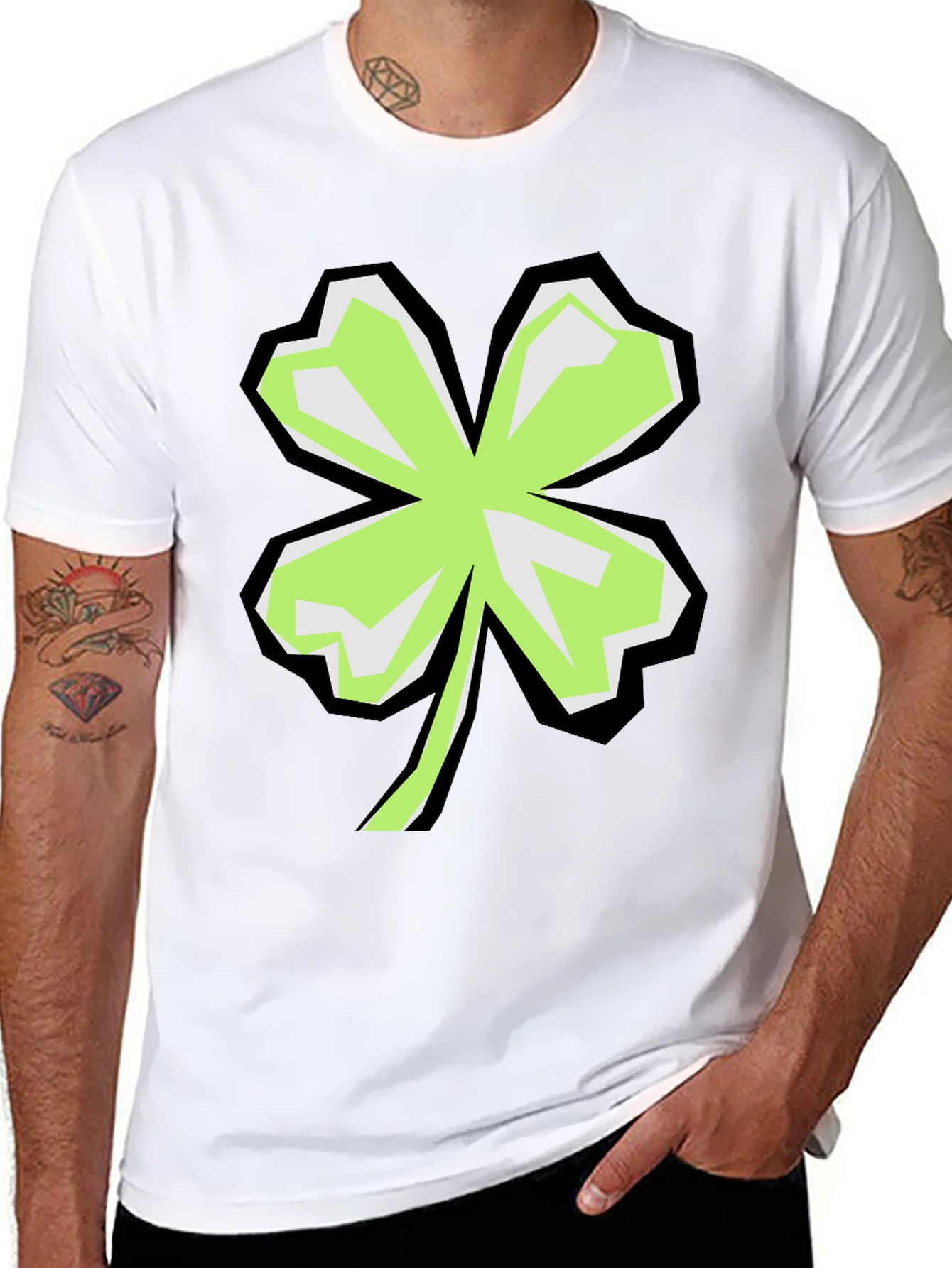 Shamrock Graphic Black T-Shirt