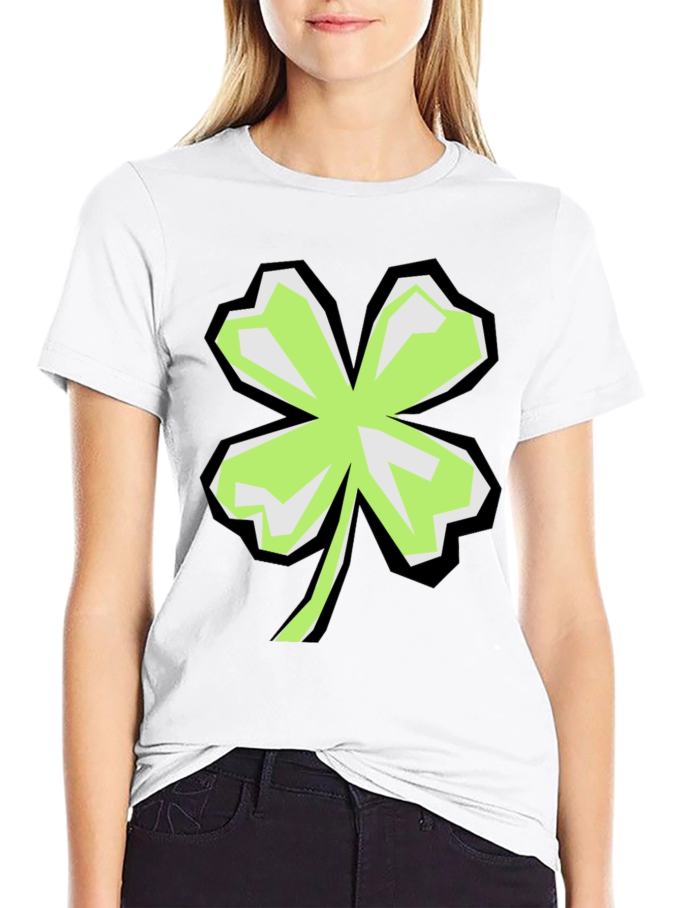 Shamrock Graphic Black T-Shirt
