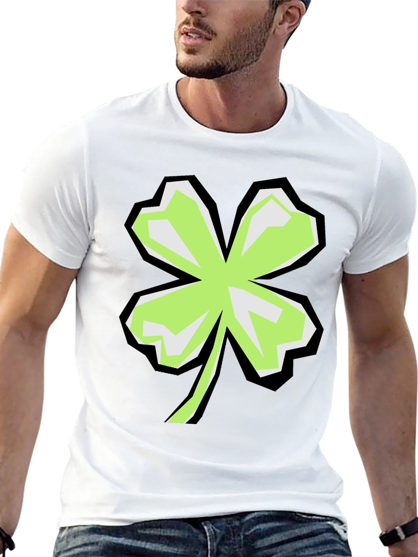 Shamrock Graphic Black T-Shirt