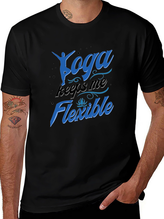 Yoga Keeps Me Flexible T-Shirt - Black