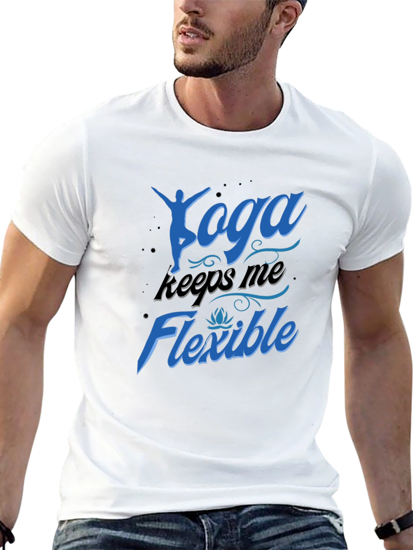 Yoga Keeps Me Flexible T-Shirt - Black