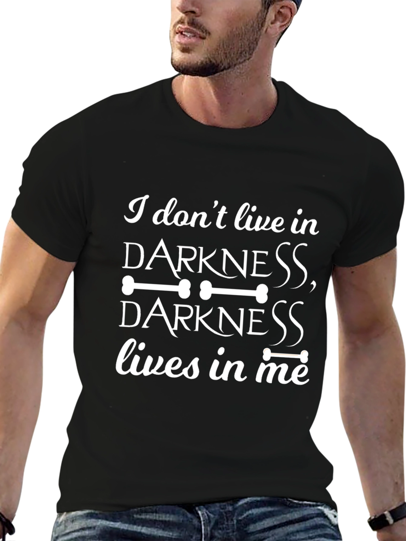 Darkness Lives in Me Graphic T-Shirt - Black
