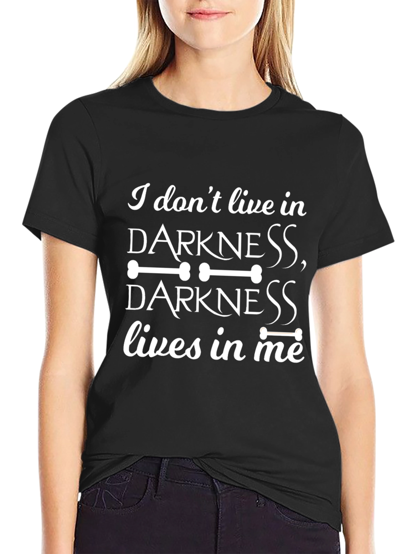 Darkness Lives in Me Graphic T-Shirt - Black