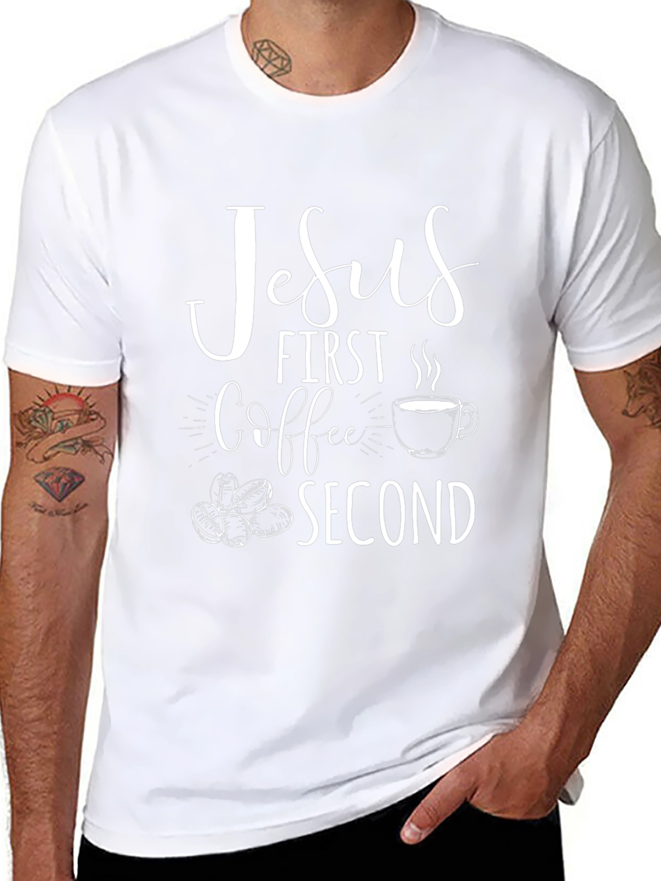 Jesus First Coffee Second Graphic T-Shirt
