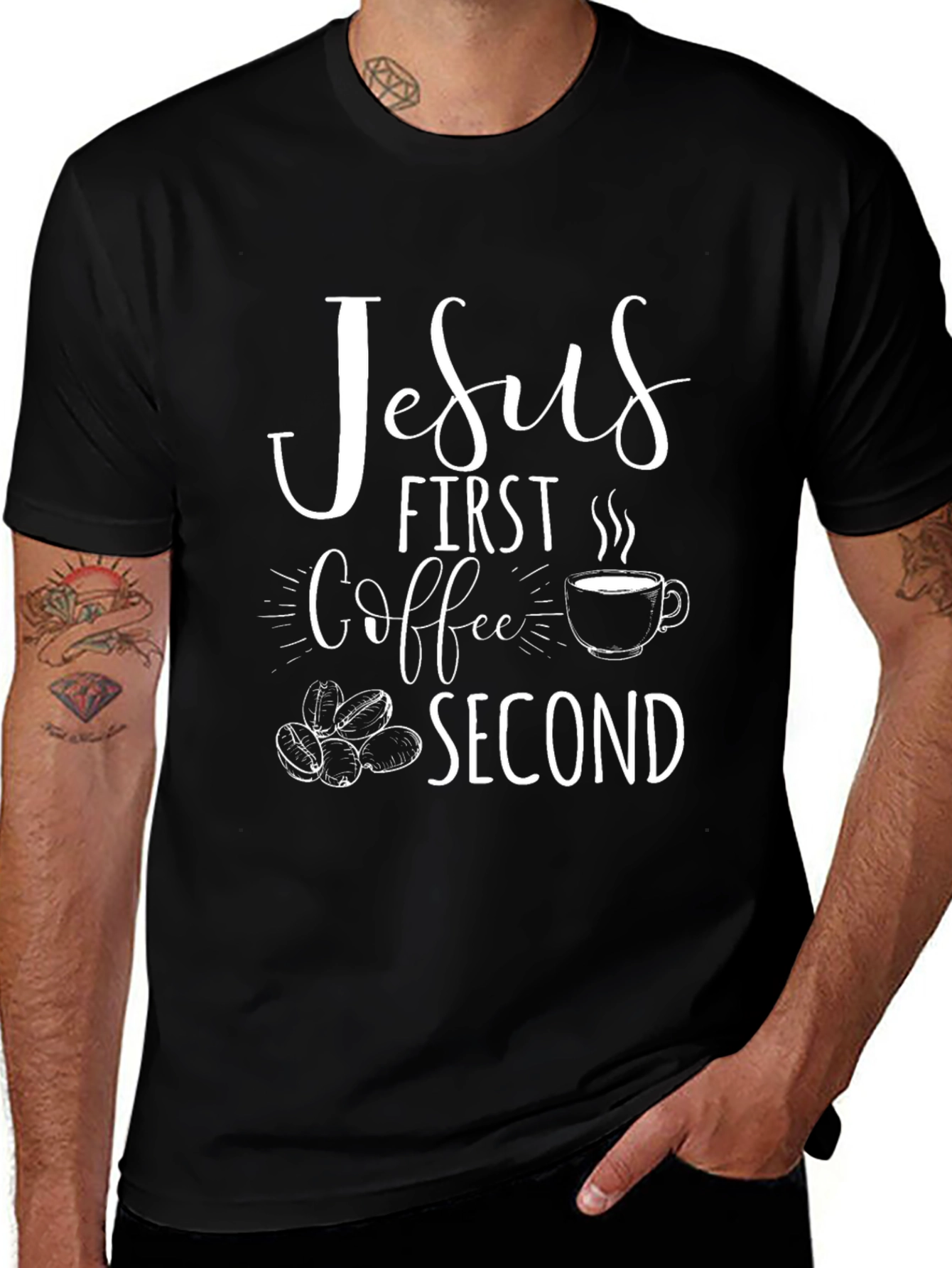 Jesus First Coffee Second Graphic T-Shirt