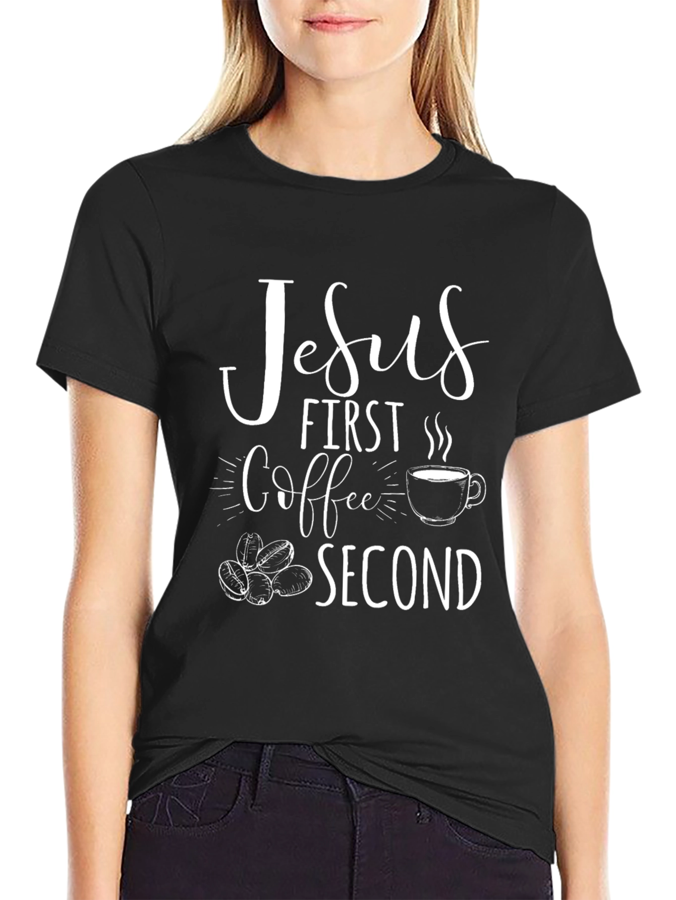 Jesus First Coffee Second Graphic T-Shirt