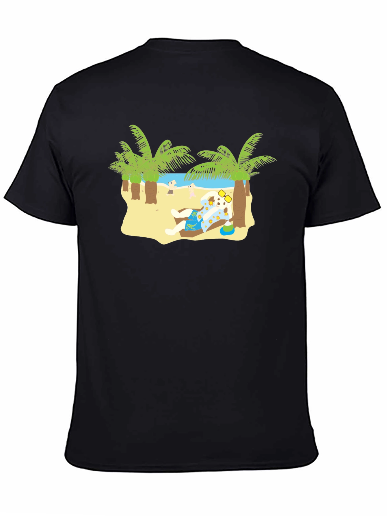 Relaxing Dog on Beach T-Shirt