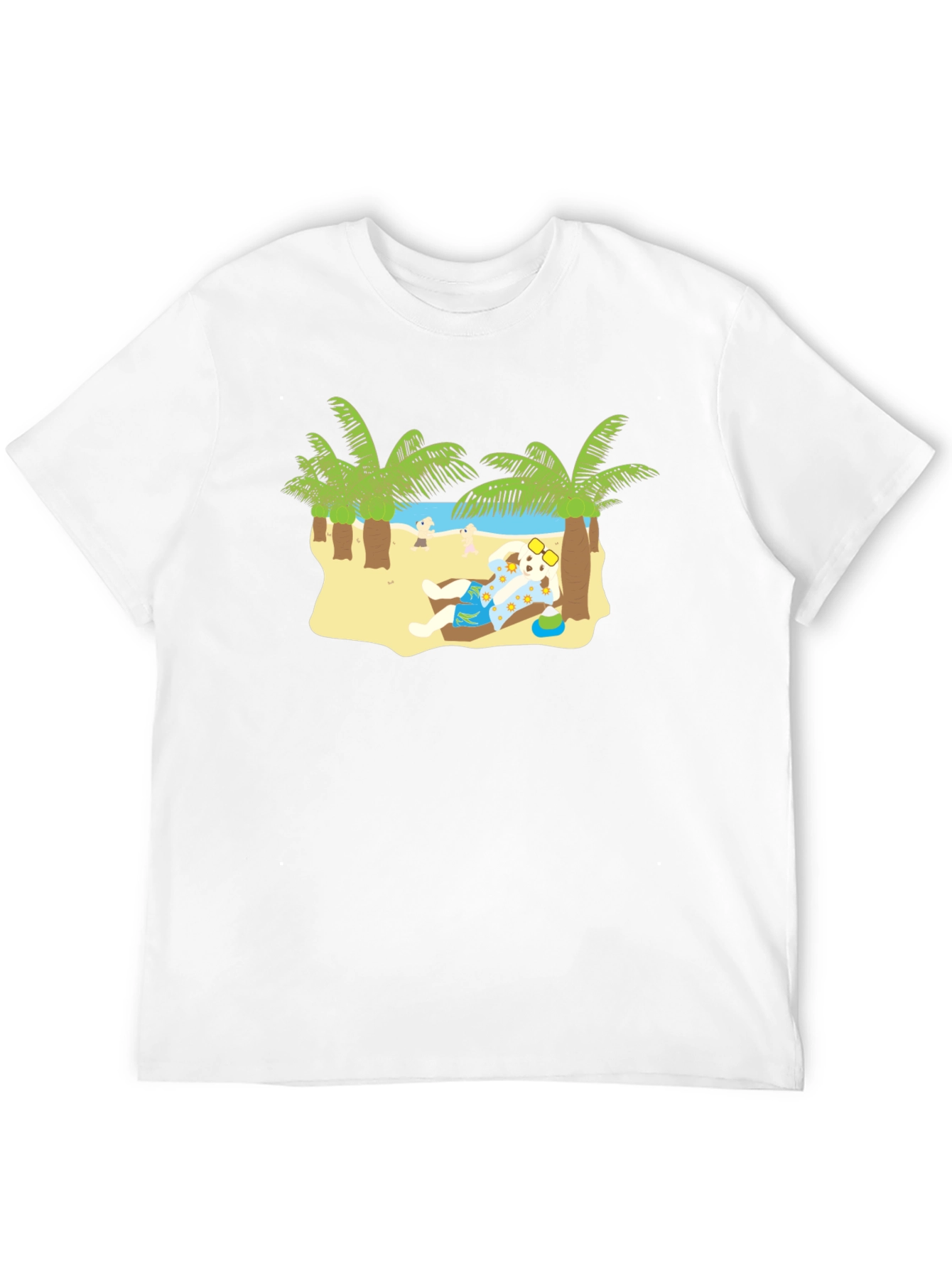 Relaxing Dog on Beach T-Shirt
