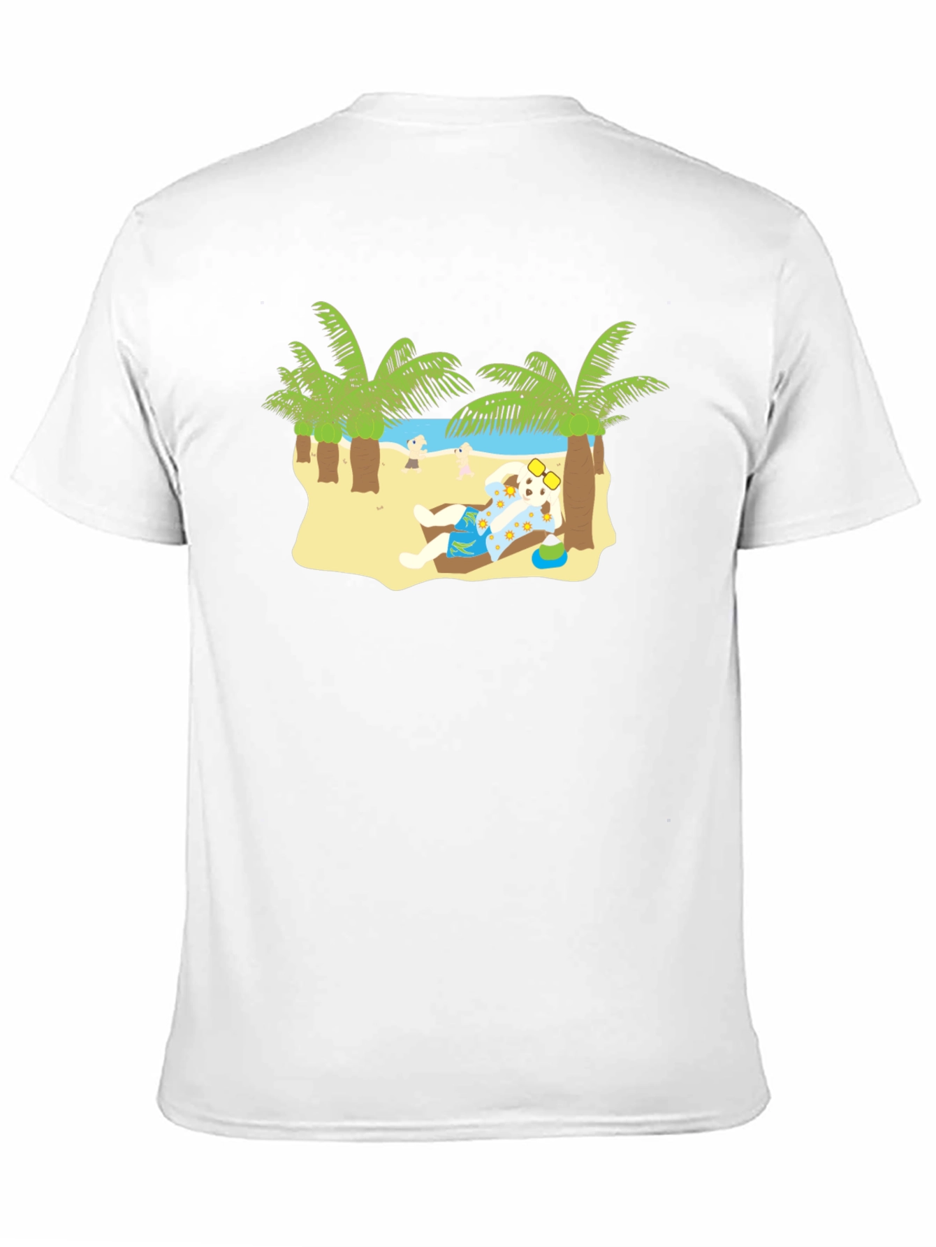 Relaxing Dog on Beach T-Shirt