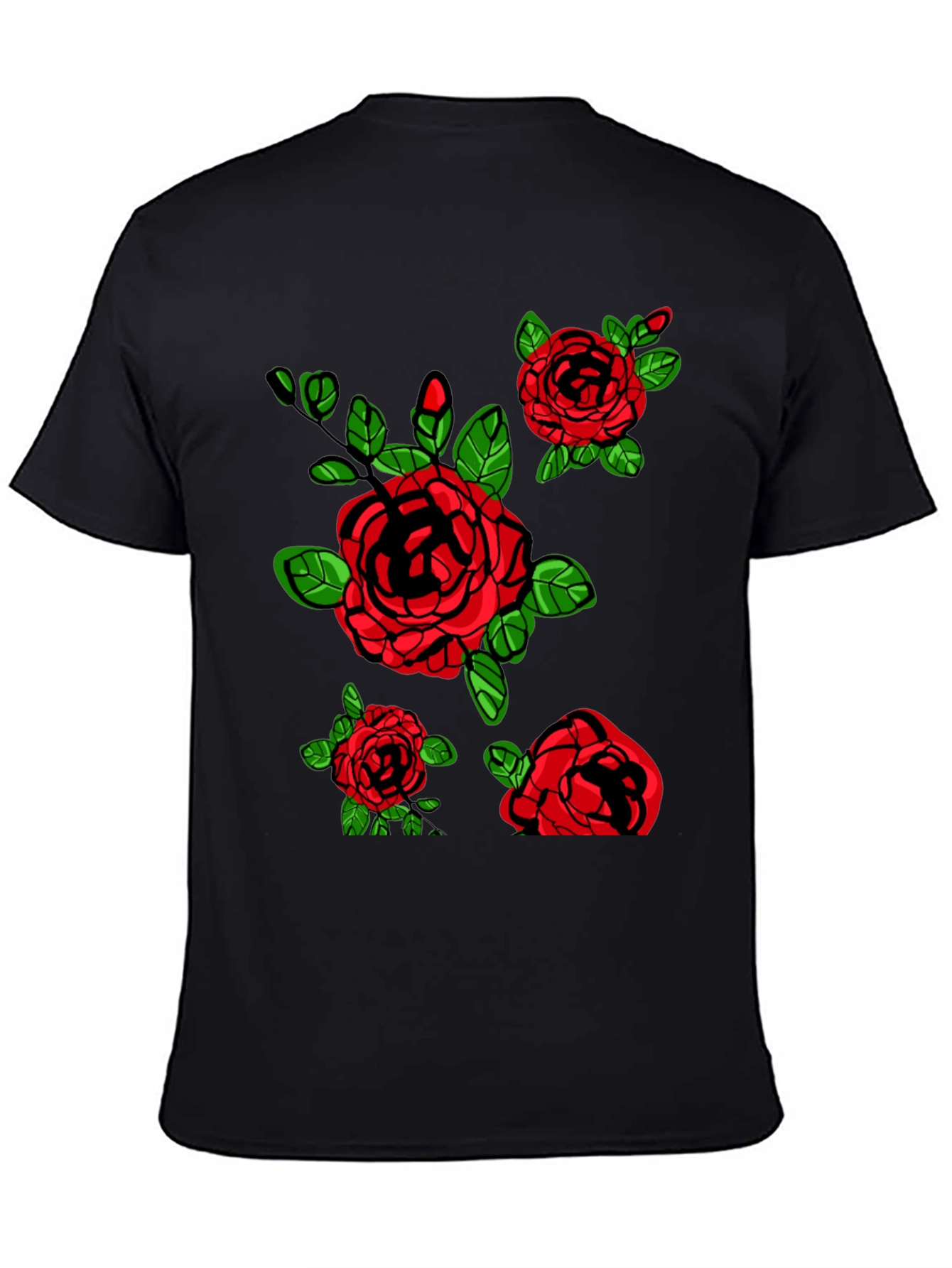 Floral Rose Graphic Print T-Shirt