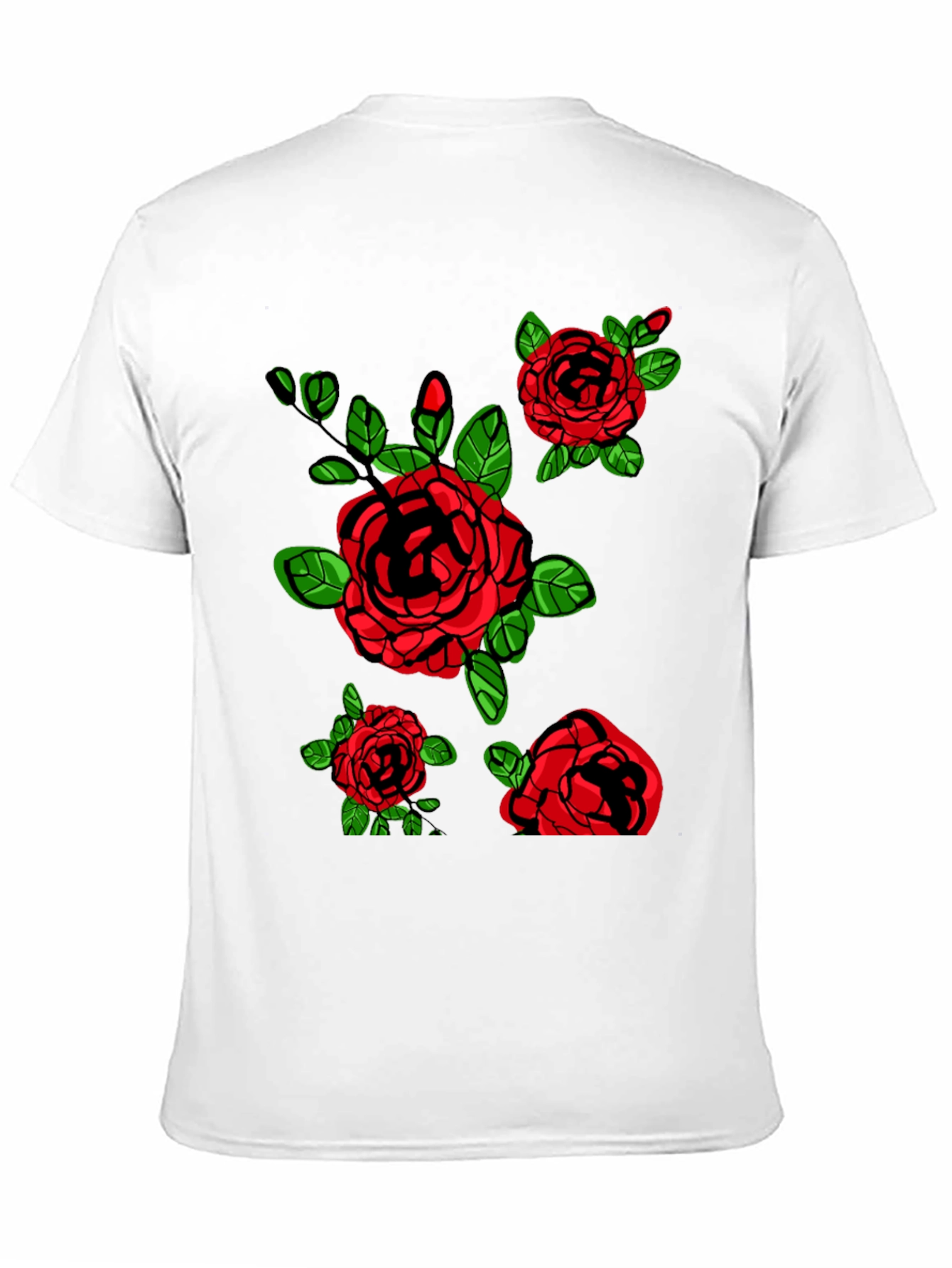Floral Rose Graphic Print T-Shirt