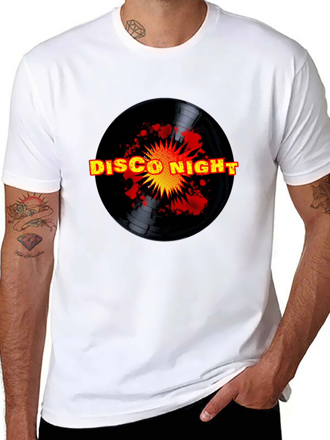 Disco Night Black T-Shirt