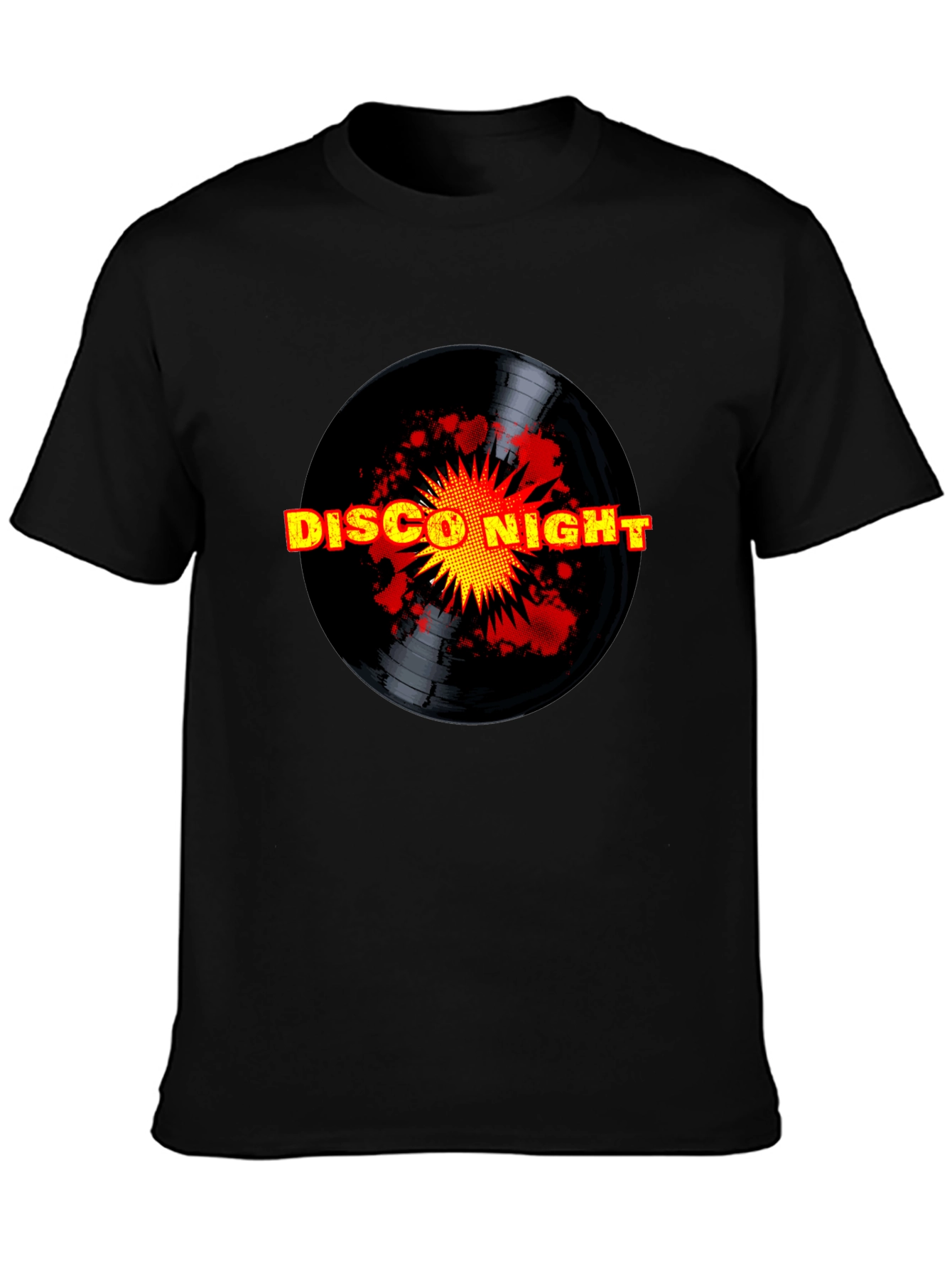 Disco Night Black T-Shirt