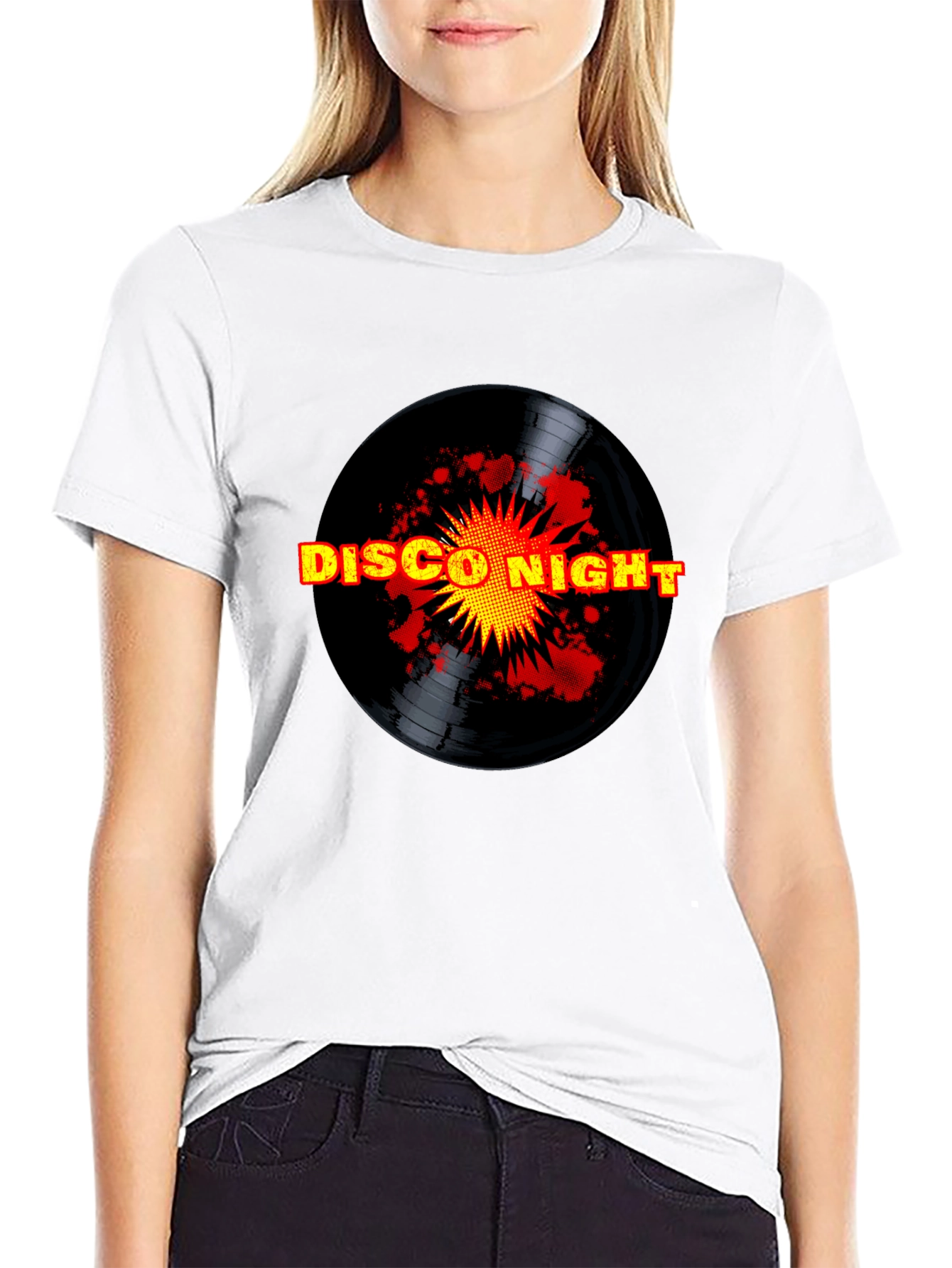 Disco Night Black T-Shirt