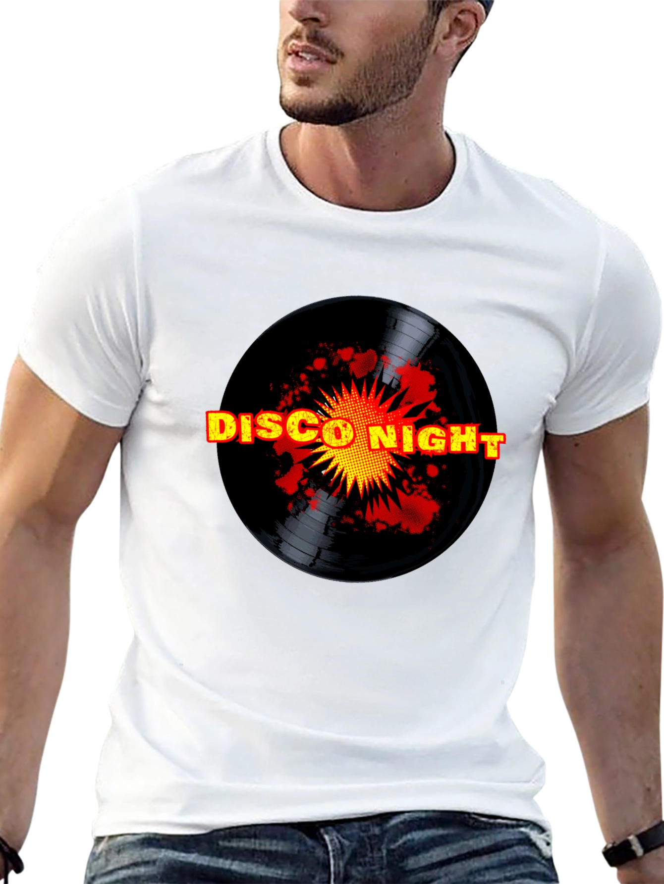 Disco Night Black T-Shirt