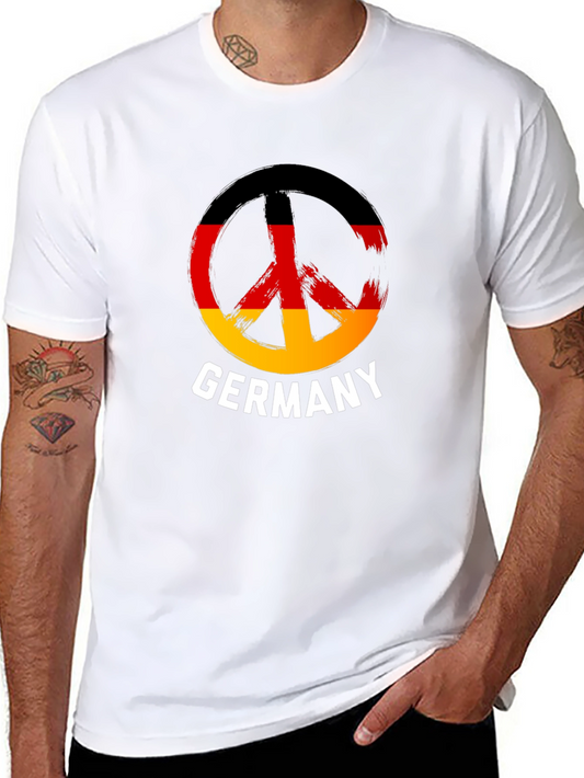 Germany Peace Symbol Tee - Black
