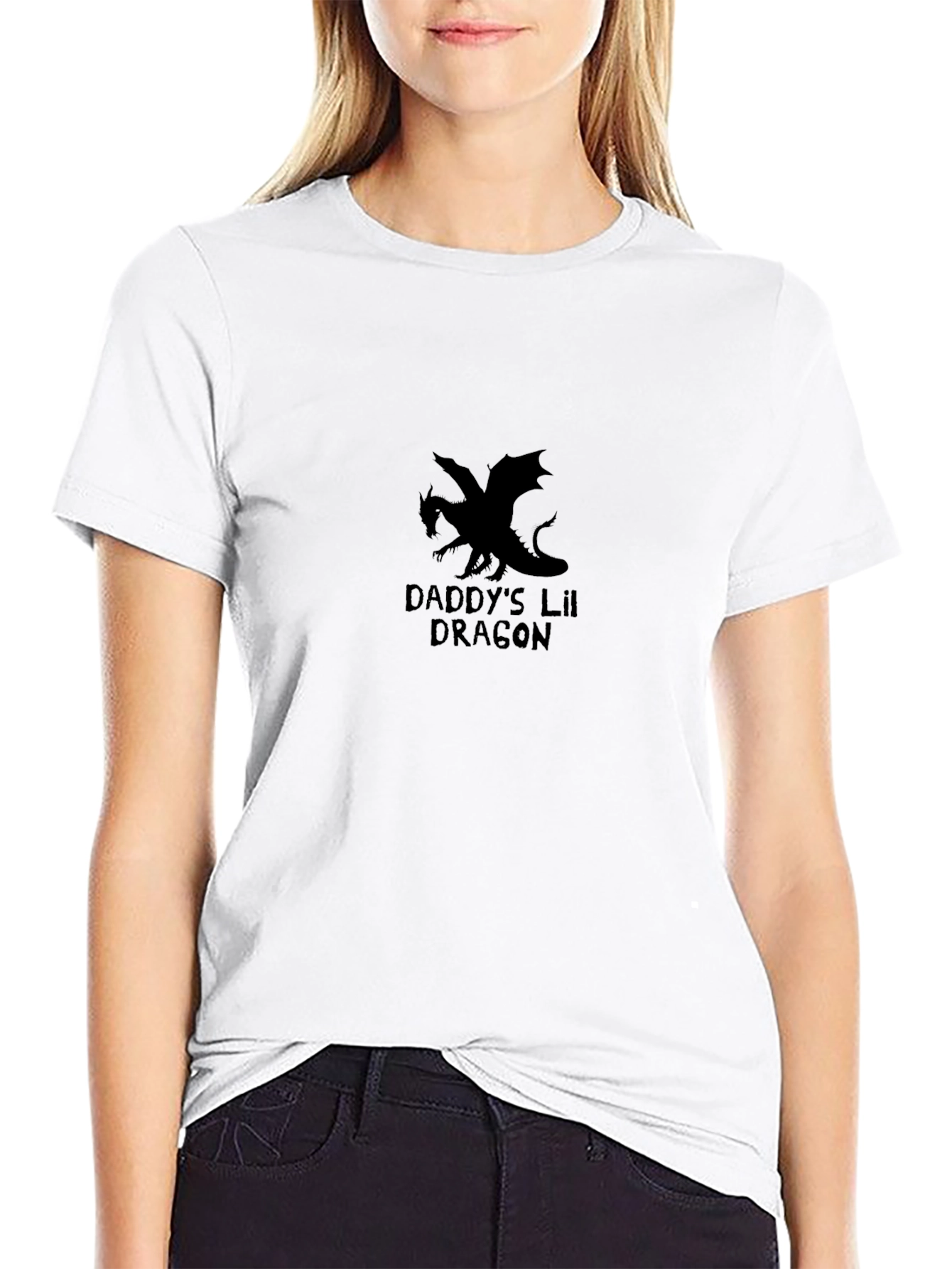 Daddys Lil Dragon Black Tee Shirt