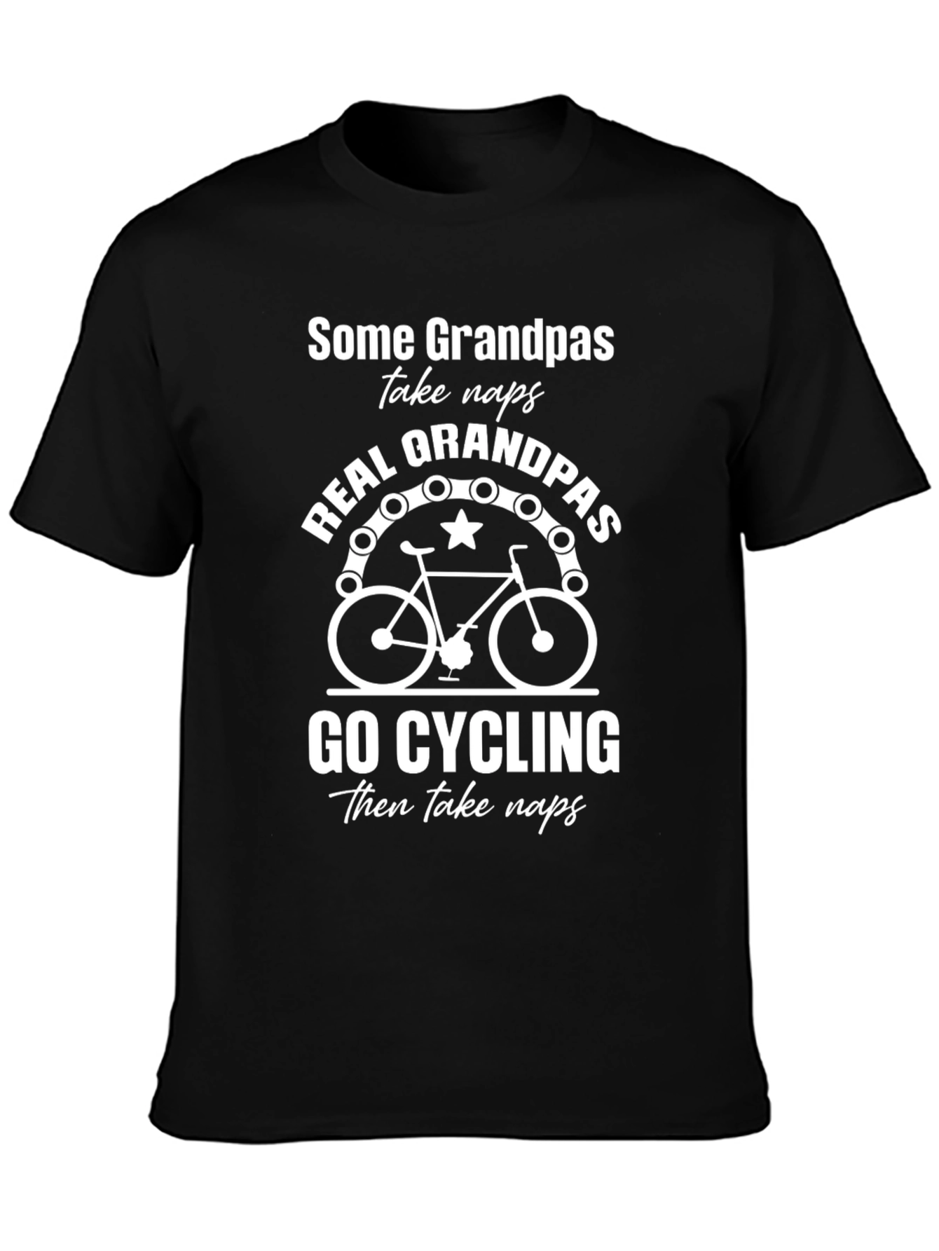 Real Grandpas Go Cycling T-Shirt