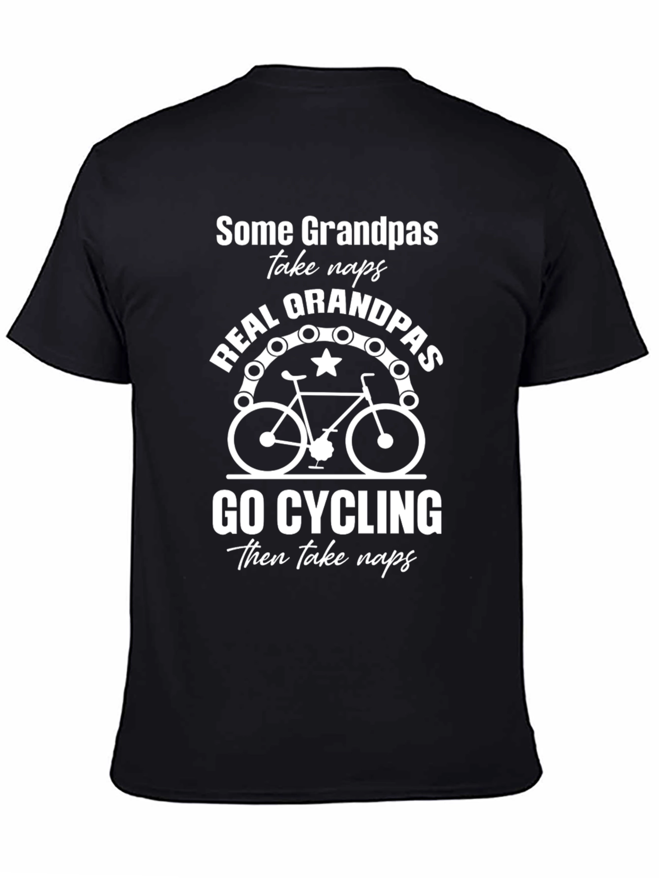 Real Grandpas Go Cycling T-Shirt