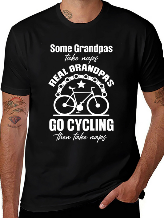 Real Grandpas Go Cycling T-Shirt
