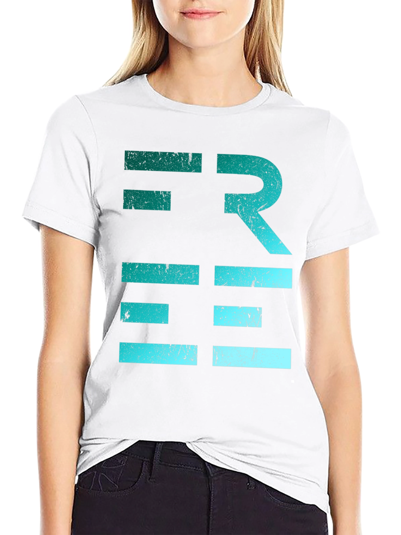 Abstract Graphic Tee - Modern Design Cotton Shirt