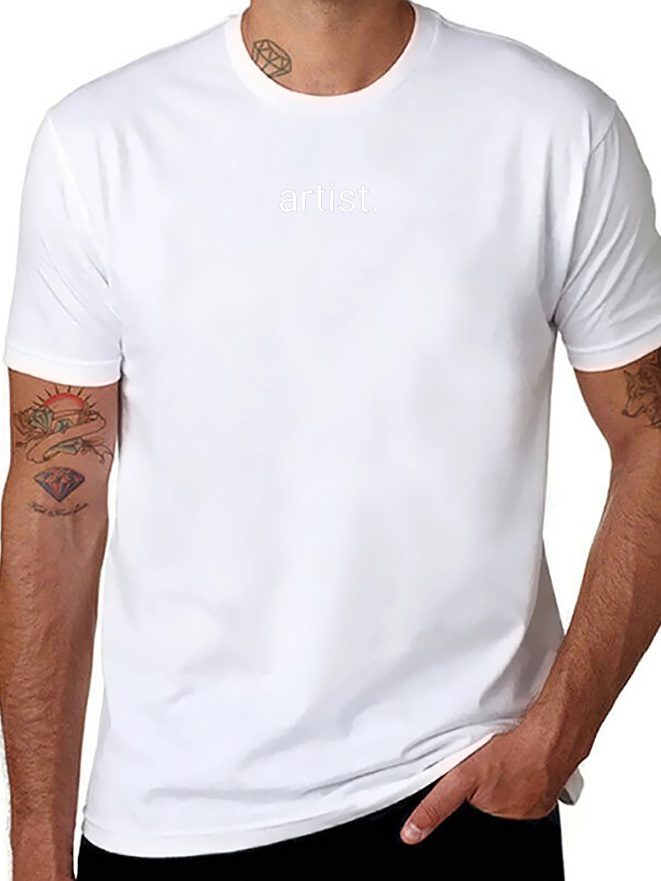 Artist Statement T-Shirt - Simple Black Tee