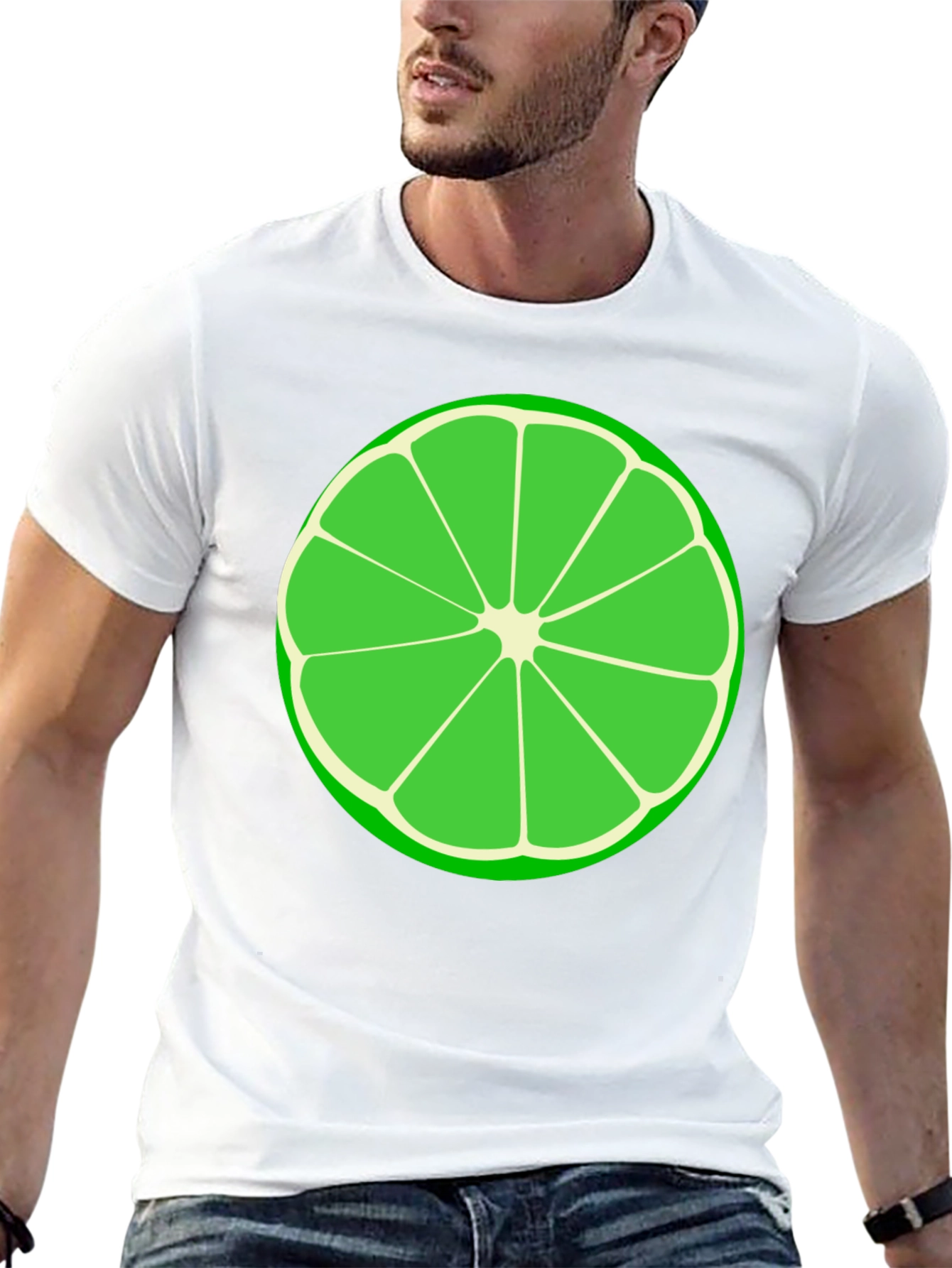 Lime Slice Graphic Tee - Black