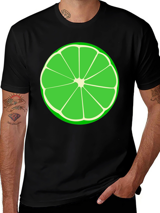 Lime Slice Graphic Tee - Black