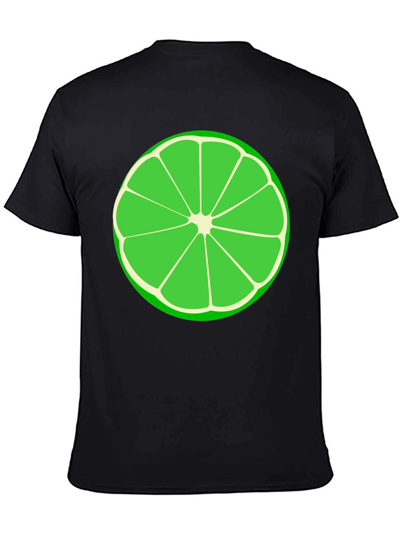 Lime Slice Graphic Tee - Black