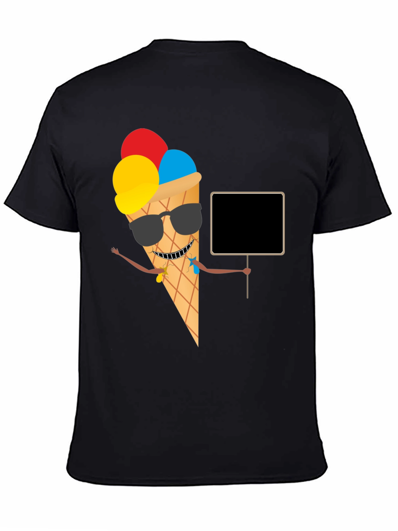 Cool Ice Cream Cone Graphic T-Shirt