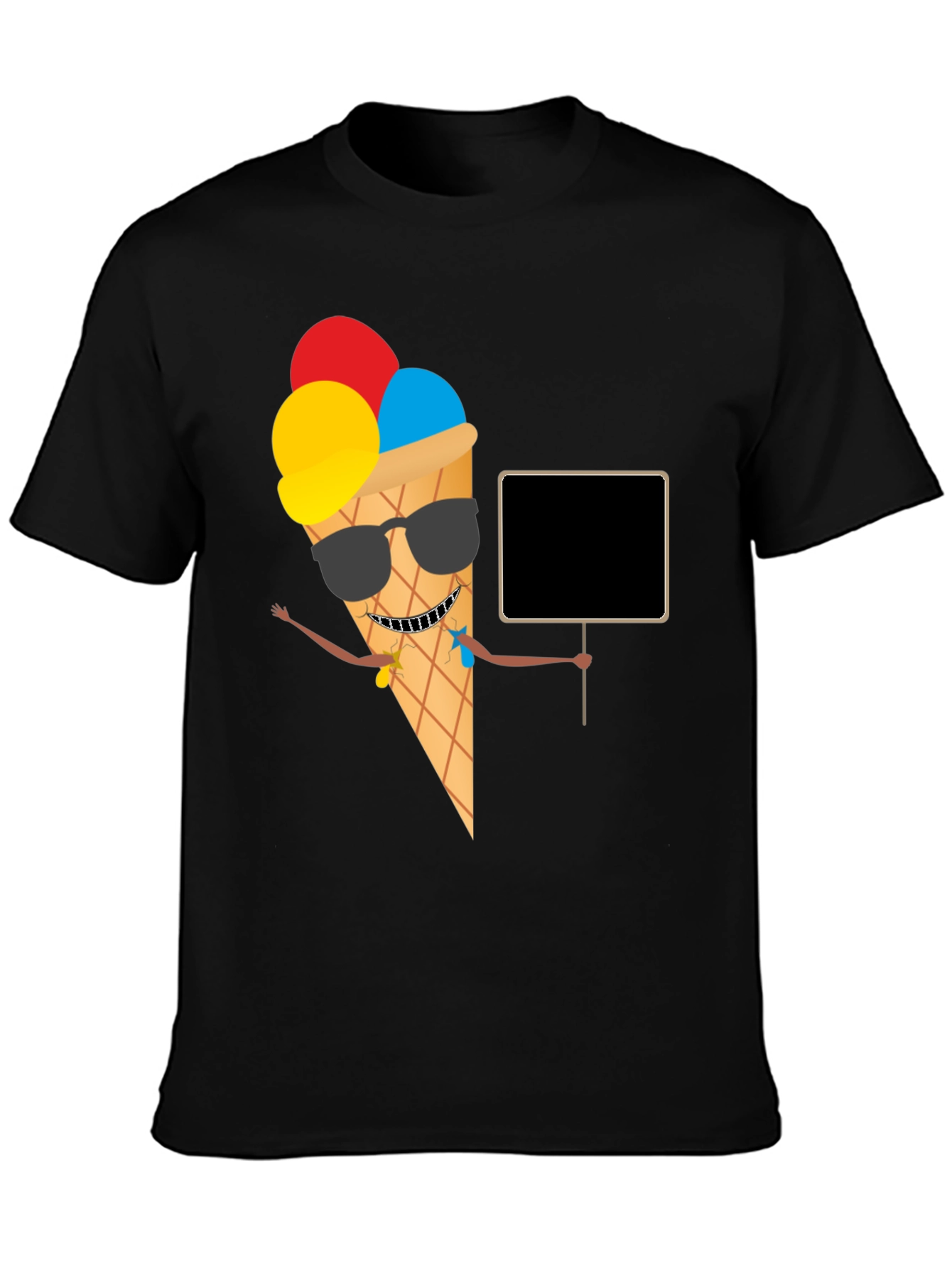Cool Ice Cream Cone Graphic T-Shirt