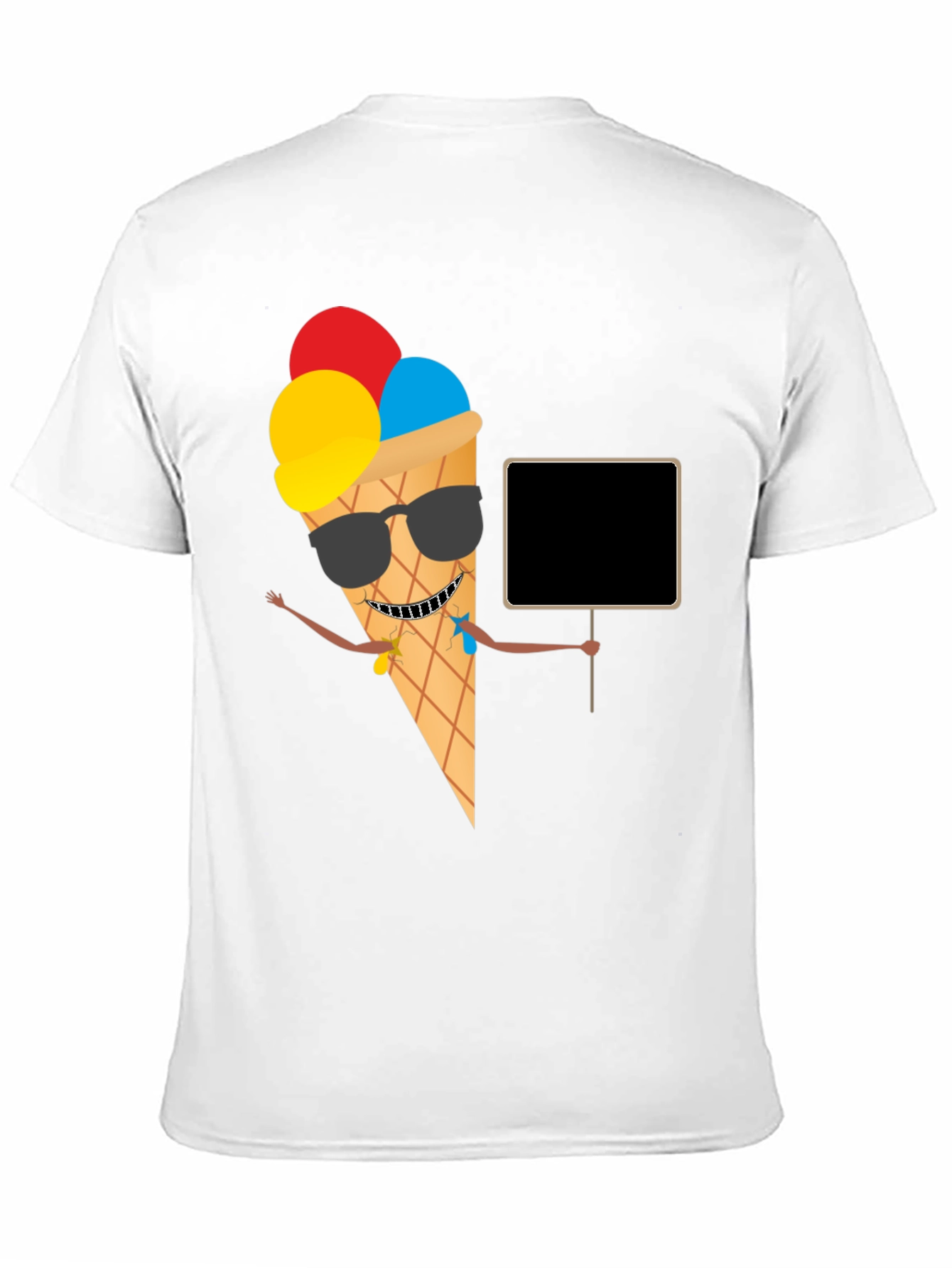 Cool Ice Cream Cone Graphic T-Shirt