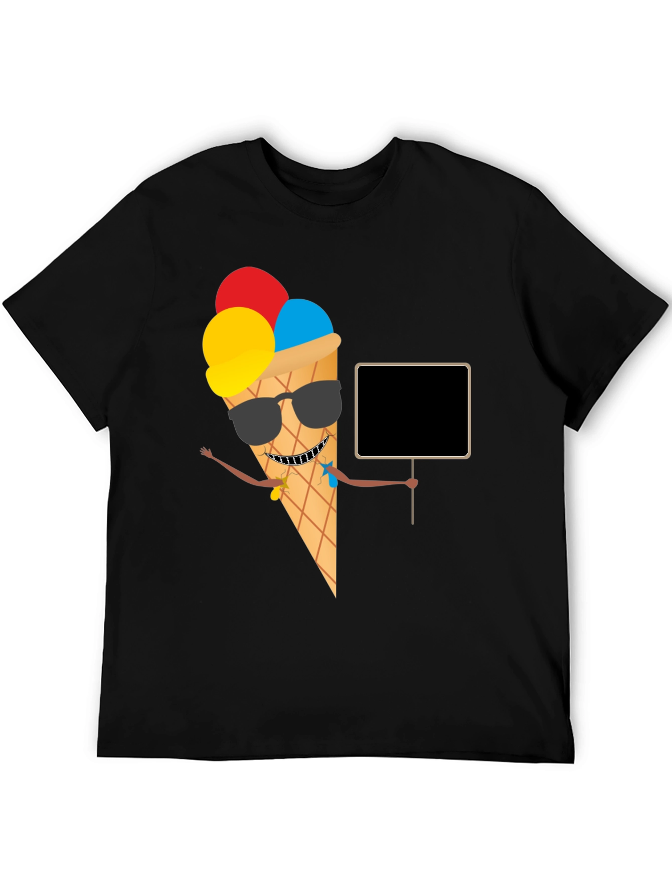 Cool Ice Cream Cone Graphic T-Shirt
