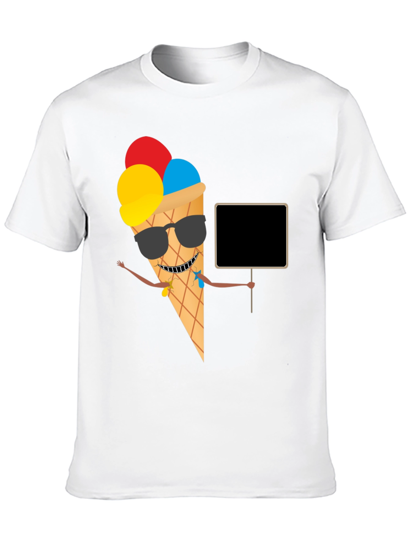 Cool Ice Cream Cone Graphic T-Shirt
