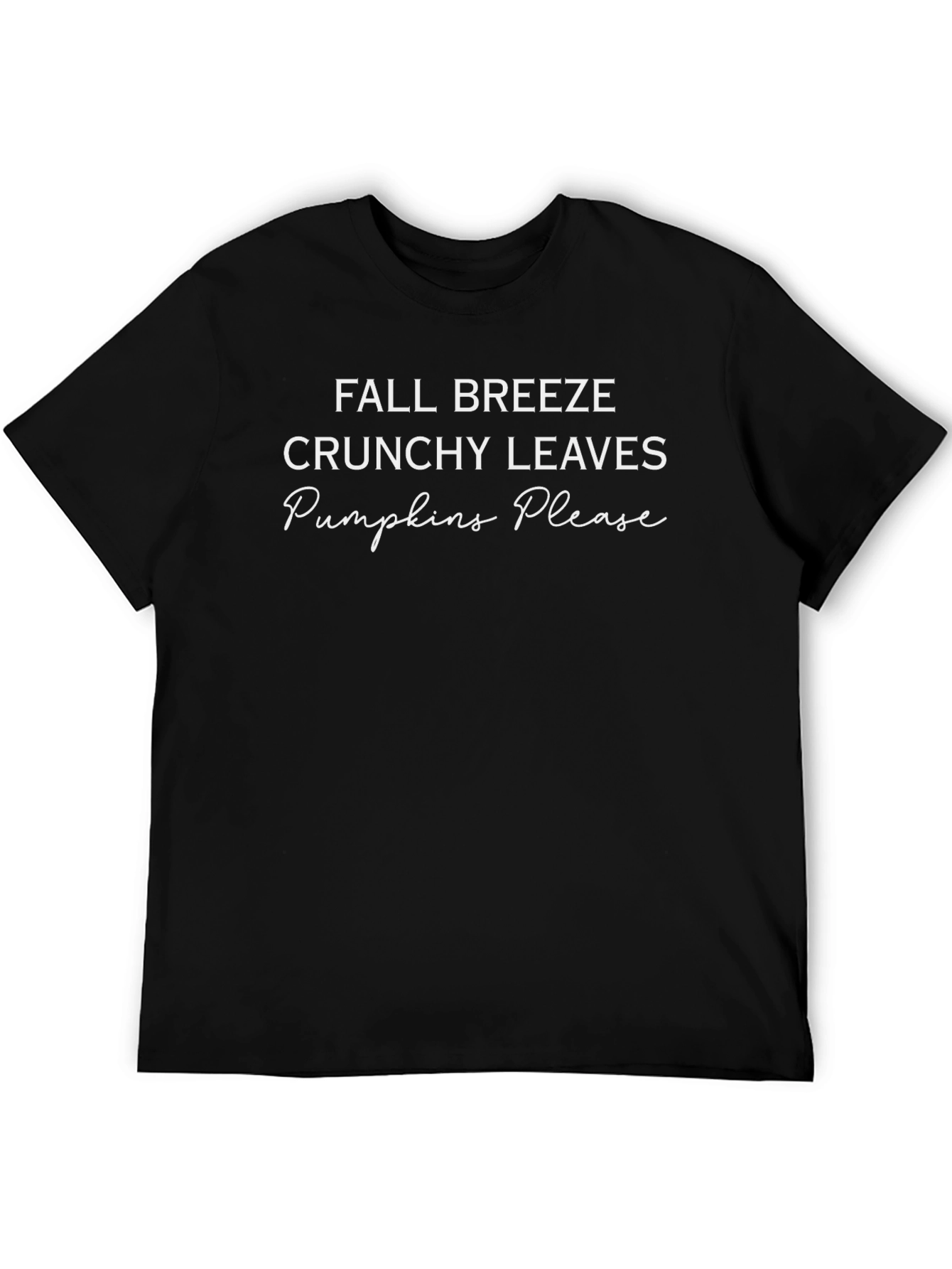 Fall Breeze Crunchy Leaves Pumpkins Please T-Shirt