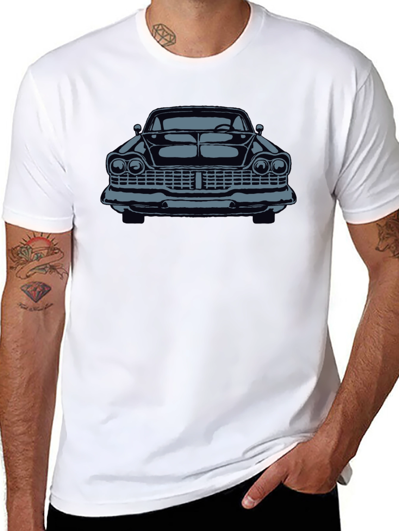 Classic Car Graphic Tee - Black